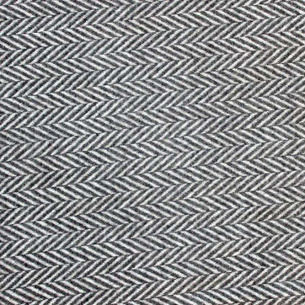 Dark Grey and White Dreamy Soft Herringbone Throw Blanket - Homeroots - Flyclothing LLC