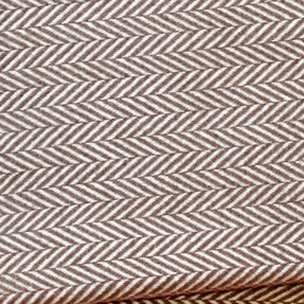 Brown and White Dreamy Soft Herringbone Throw Blanket - Homeroots - Flyclothing LLC