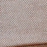 Brown and White Dreamy Soft Herringbone Throw Blanket - Homeroots