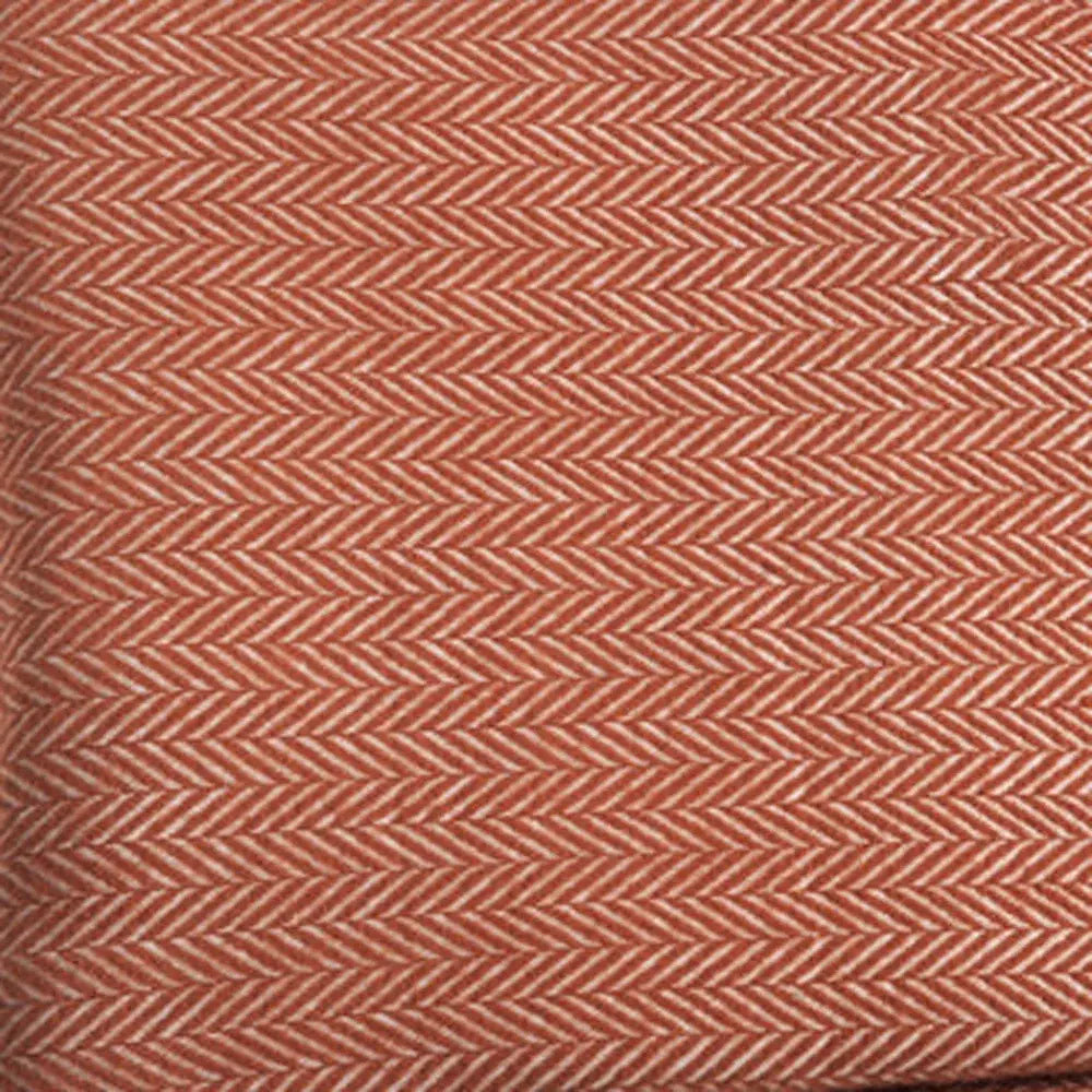 Orange and White Dreamy Soft Herringbone Throw Blanket - Homeroots - Flyclothing LLC