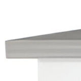 Marble and White Kitchen Island with Three Storage Shelves - Homeroots - Flyclothing LLC