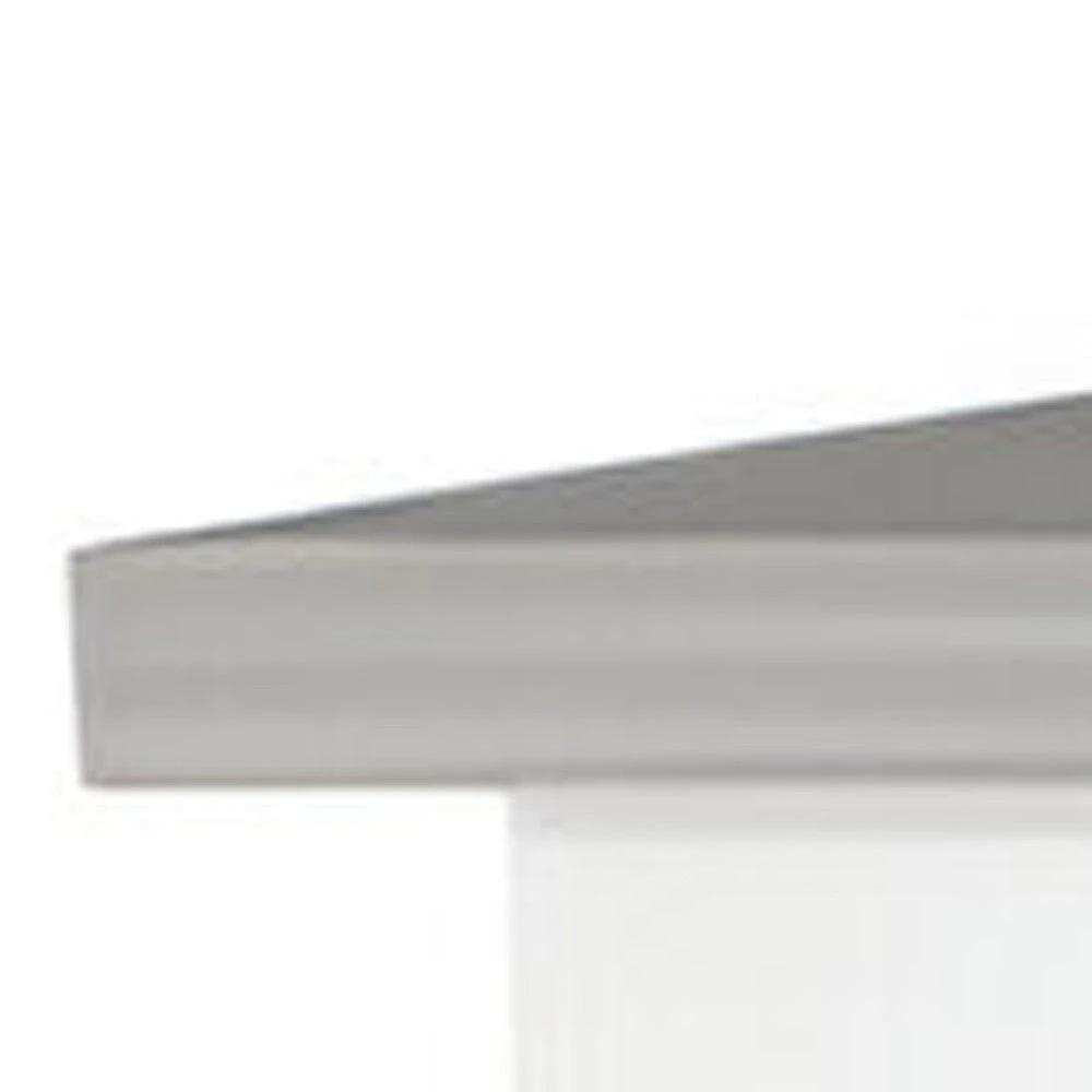 Marble and White Kitchen Island with Three Storage Shelves - Homeroots - Flyclothing LLC