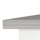 Marble and White Kitchen Island with Three Storage Shelves - Homeroots - Flyclothing LLC