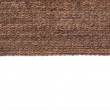 Brown Natural and Rustic Woven Banana Leaf Curved Queen Size Headboard - Homeroots - Flyclothing LLC