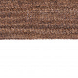 Brown Natural and Rustic Woven Banana Leaf Curved Queen Size Headboard