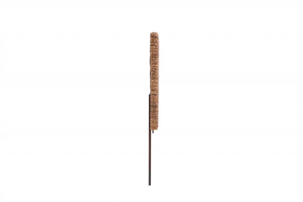 Brown Natural and Rustic Woven Banana Leaf Straight Queen Size Headboard - Homeroots - Flyclothing LLC