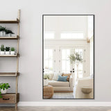 51" Black Metal Framed Full Length Mirror - Homeroots - Flyclothing LLC
