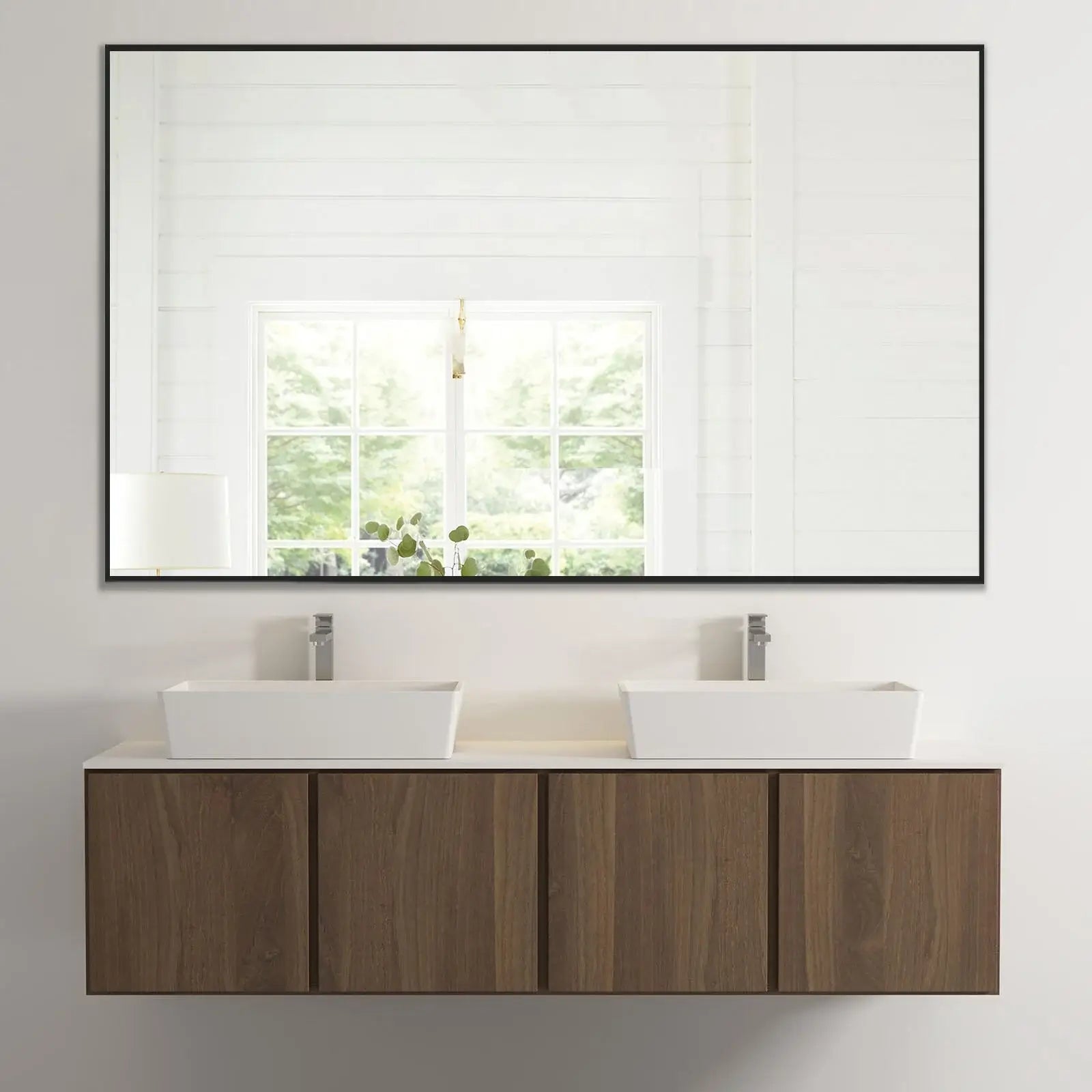 51" Black Metal Framed Full Length Mirror - Homeroots - Flyclothing LLC