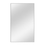 59" Silver Metal Framed Accent Mirror