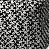 17" Black And White Cube Geometric Indoor Outdoor Pouf Cover - Homeroots