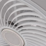 Contemporary White Ceiling Lamp And Fan - Homeroots