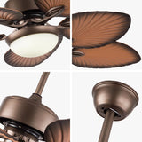Classy Metal Ceiling Fan And LED Lamp - Homeroots