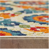 2' X 4' Orange And Ivory Moroccan Stain Resistant Indoor Outdoor Area Rug - Homeroots - Flyclothing LLC