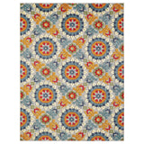 5' X 7' Orange And Ivory Moroccan Stain Resistant Indoor Outdoor Area Rug - Homeroots - Flyclothing LLC
