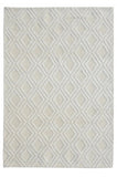 8' X 11' Ivory Geometric Handmade Area Rug - Homeroots