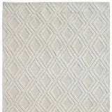 9' X 13' Ivory Diamond Lattice Modern Area Rug - Homeroots - Flyclothing LLC