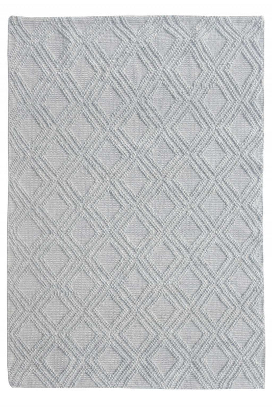 5' X 7' Gray Geometric Handmade Area Rug - Homeroots - Flyclothing LLC