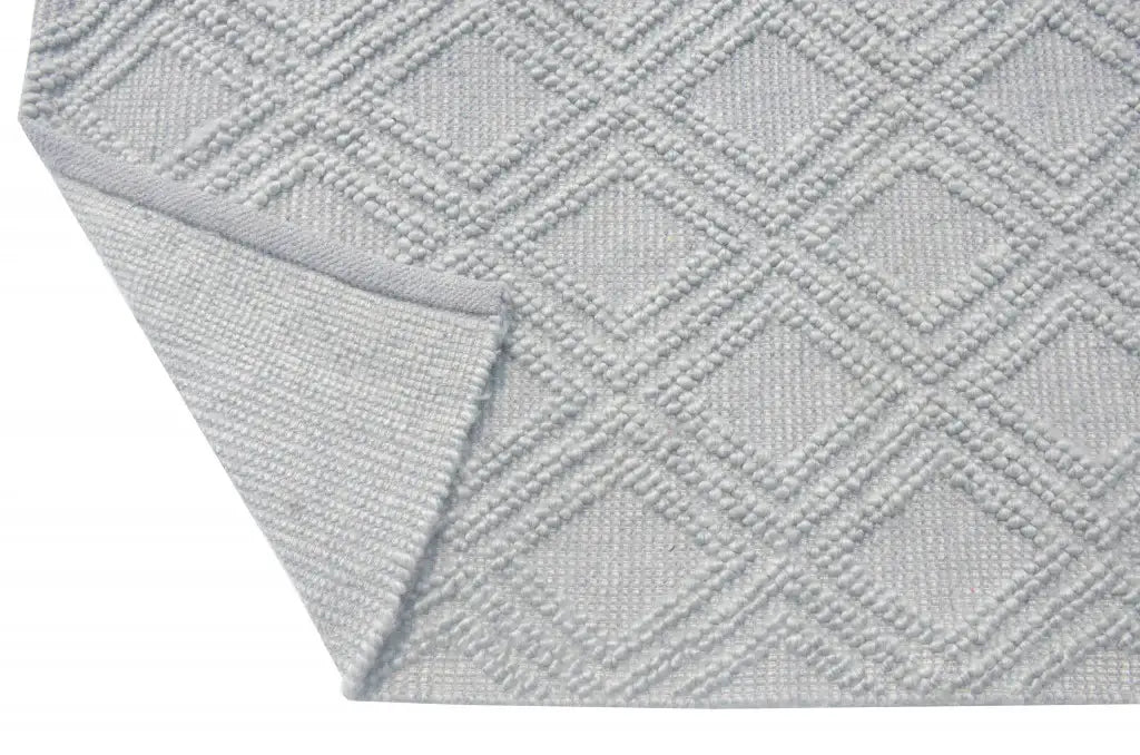 6' X 9' Gray Geometric Handmade Area Rug - Homeroots - Flyclothing LLC