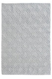 8' X 11' Gray Geometric Handmade Area Rug