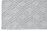 8' X 11' Gray Geometric Handmade Area Rug - Homeroots