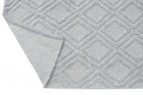8' X 11' Gray Geometric Handmade Area Rug - Homeroots