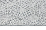 9' X 13' Gray Diamond Lattice Modern Area Rug - Homeroots - Flyclothing LLC