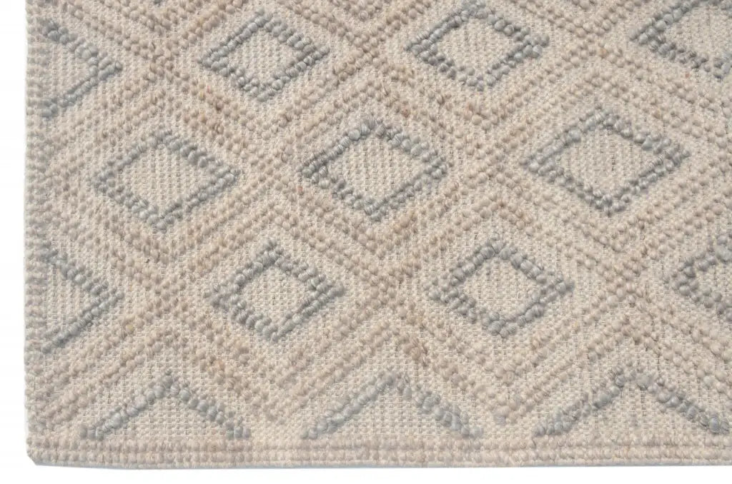 5' X 7' Natural Geometric Handmade Area Rug - Homeroots - Flyclothing LLC