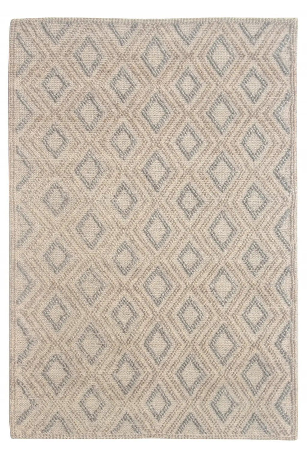 6' X 9' Natural Geometric Handmade Area Rug