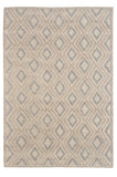 6' X 9' Natural Geometric Handmade Area Rug