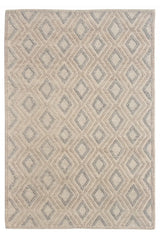 9' X 13' Tan Gray Diamond Lattice Modern Area Rug - Homeroots - Flyclothing LLC