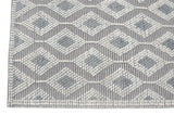 6' X 9' Gray and Ivory Geometric Handmade Area Rug - Homeroots - Flyclothing LLC