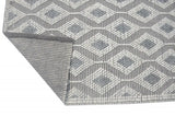 6' X 9' Gray and Ivory Geometric Handmade Area Rug - Homeroots - Flyclothing LLC
