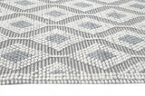 6' X 9' Gray and Ivory Geometric Handmade Area Rug - Homeroots - Flyclothing LLC