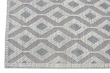 8' X 11' Gray and Ivory Geometric Handmade Area Rug - Homeroots
