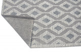8' X 11' Gray and Ivory Geometric Handmade Area Rug - Homeroots