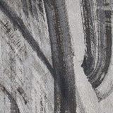 3' X 5' Gray and Ivory Abstract Area Rug - Homeroots - Flyclothing LLC