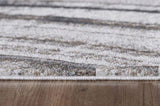 3' X 5' Gray and Ivory Abstract Area Rug - Homeroots - Flyclothing LLC