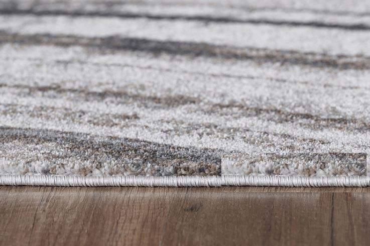 3' X 5' Gray and Ivory Abstract Area Rug - Homeroots - Flyclothing LLC