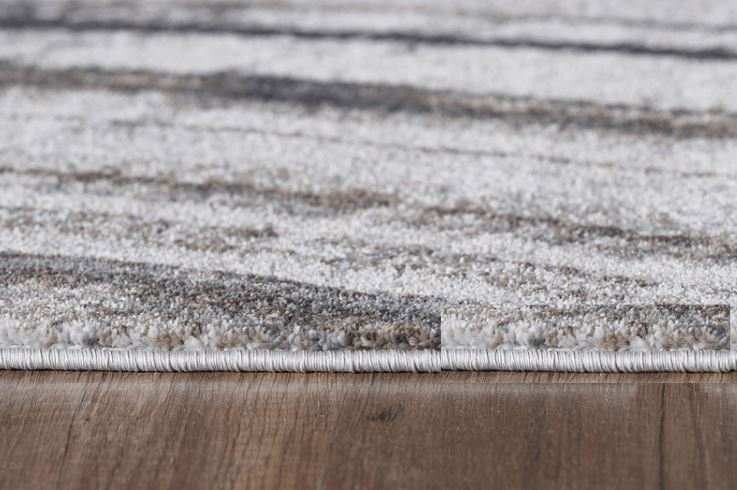 3' X 5' Gray and Ivory Abstract Area Rug - Homeroots - Flyclothing LLC