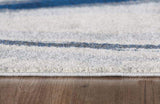 3' X 5' Ivory and Blue Abstract Area Rug - Homeroots - Flyclothing LLC
