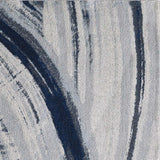 10' X 13' Navy Ivory Abstract Strokes Modern Area Rug - Homeroots - Flyclothing LLC