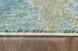 3' X 5' Blue and Green Abstract Area Rug - Homeroots - Flyclothing LLC