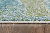 5' X 8' Blue Abstract Area Rug - Homeroots - Flyclothing LLC