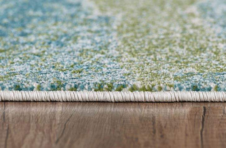 7' X 10' Blue Abstract Area Rug - Homeroots - Flyclothing LLC