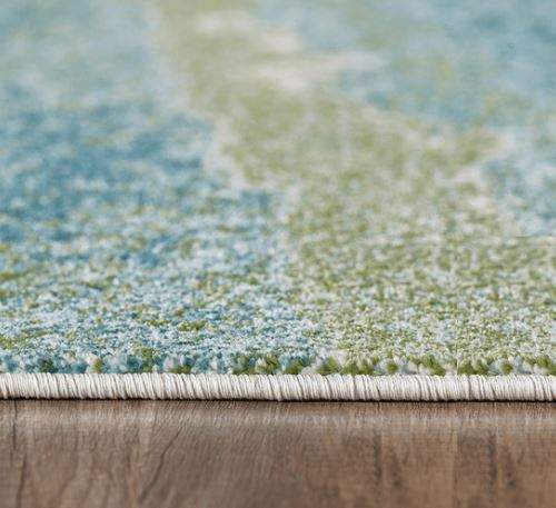 8' X 11' Blue Abstract Area Rug - Homeroots - Flyclothing LLC