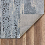 3' X 5' Blue and Gray Abstract Area Rug - Homeroots - Flyclothing LLC