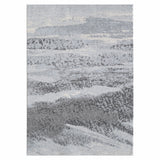 7' X 10' Blue and Gray Abstract Area Rug - Homeroots