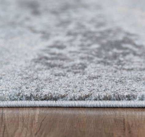 10' X 13' Blue Gray Abstract Mist Modern Area Rug - Homeroots - Flyclothing LLC