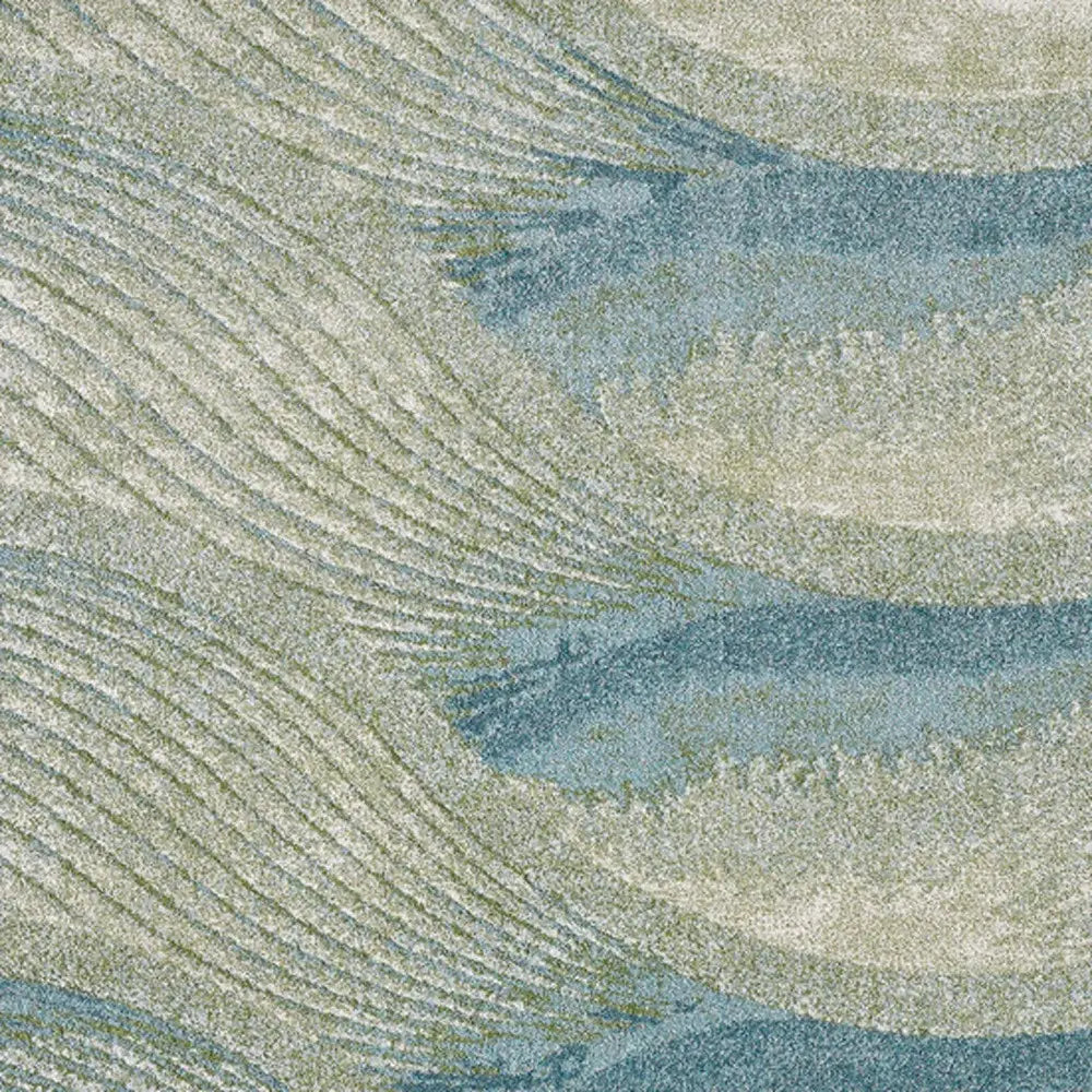 3' X 5' Blue Abstract Area Rug - Homeroots - Flyclothing LLC