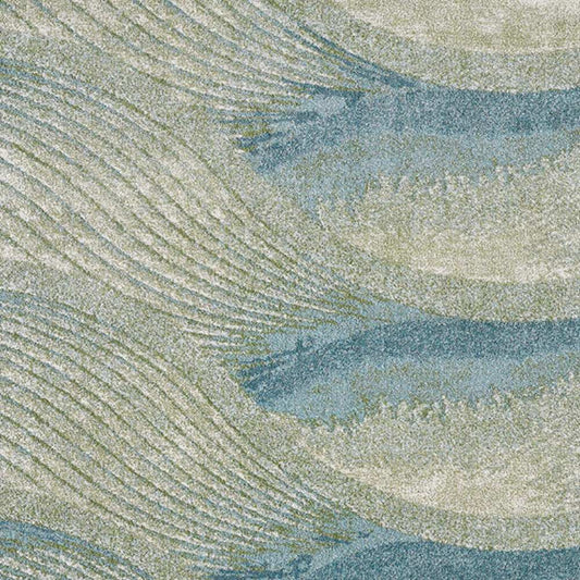 3' X 5' Blue Abstract Area Rug - Homeroots - Flyclothing LLC